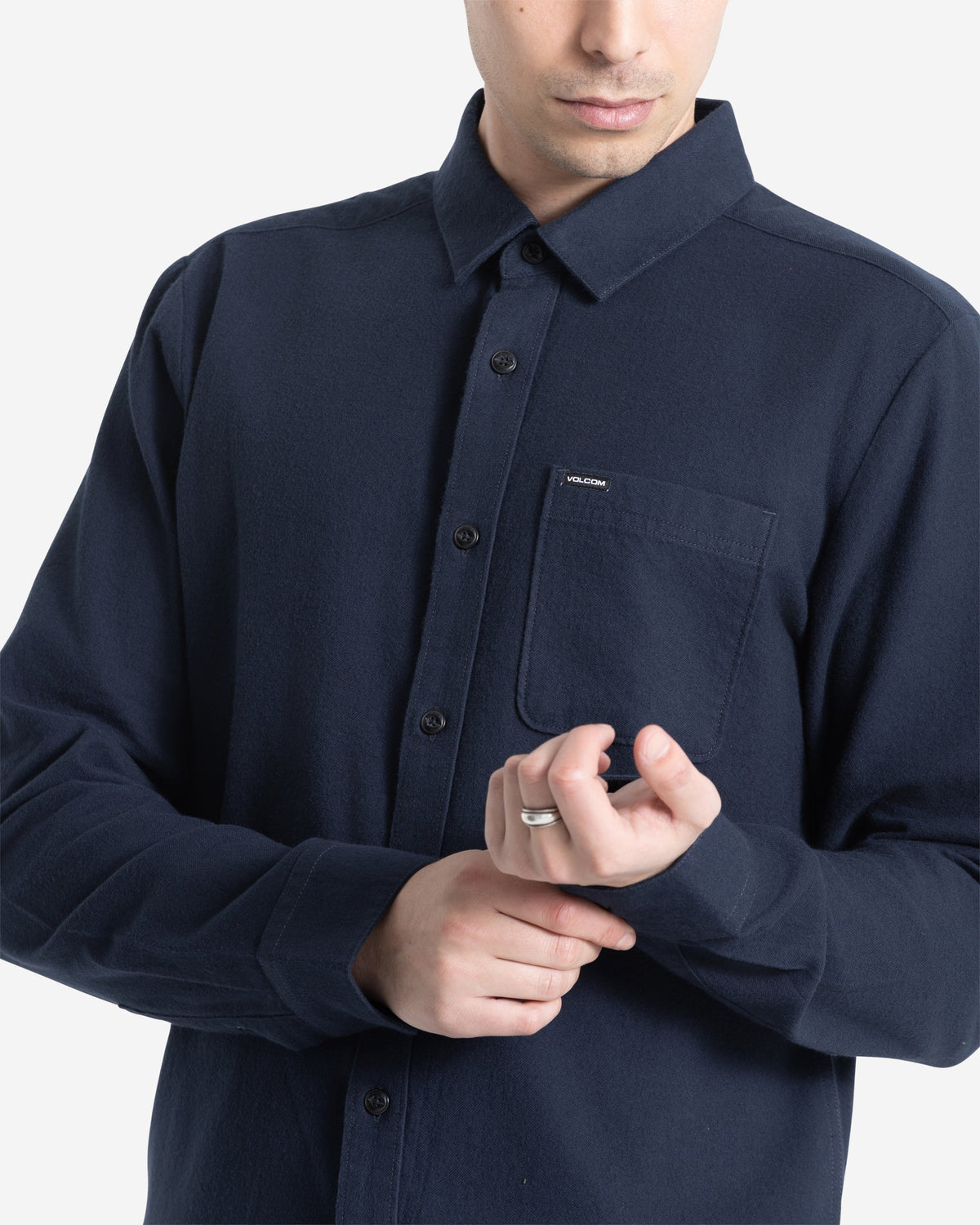 Men's Caden Solid Long Sleeve Shirt | Volcom Latest