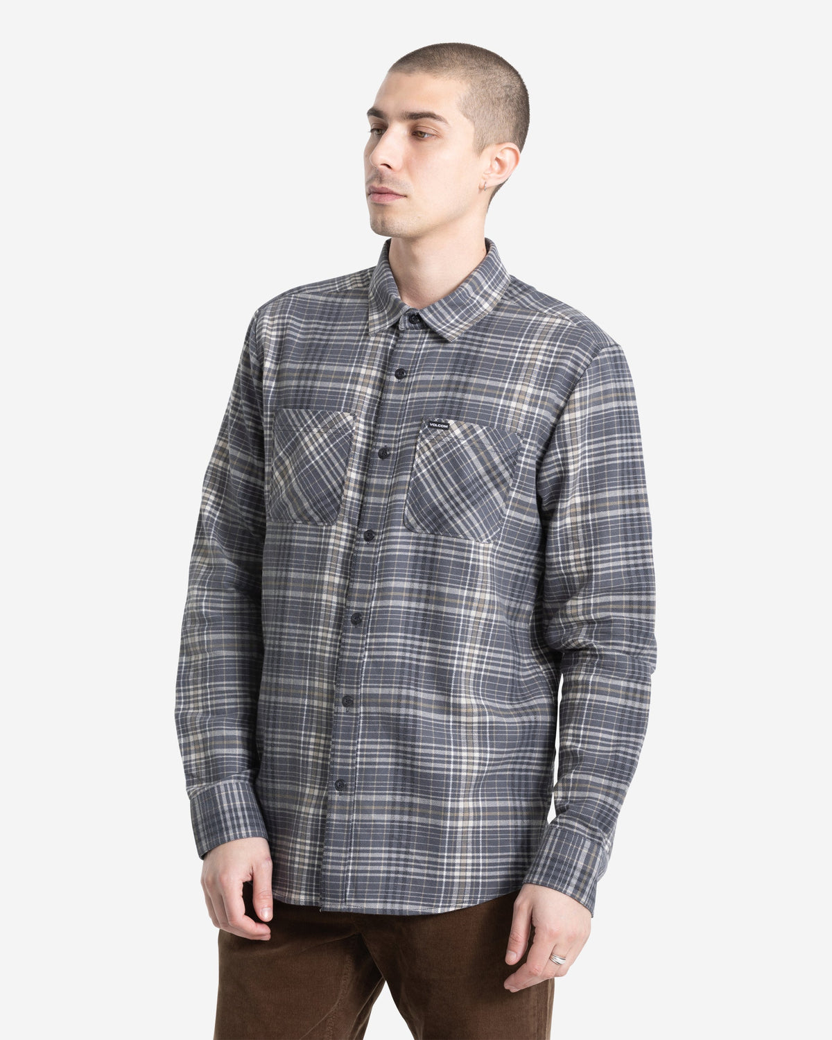 Men's Netastone Flannel Long Sleeve Shirt | Volcom Trusted