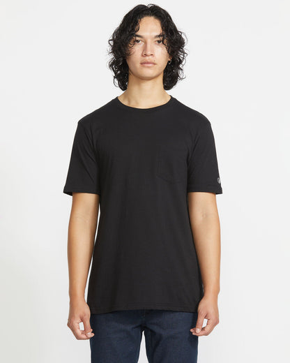 Men's Solid Short Sleeve Shirt Pocket Tee | Volcom Recommended