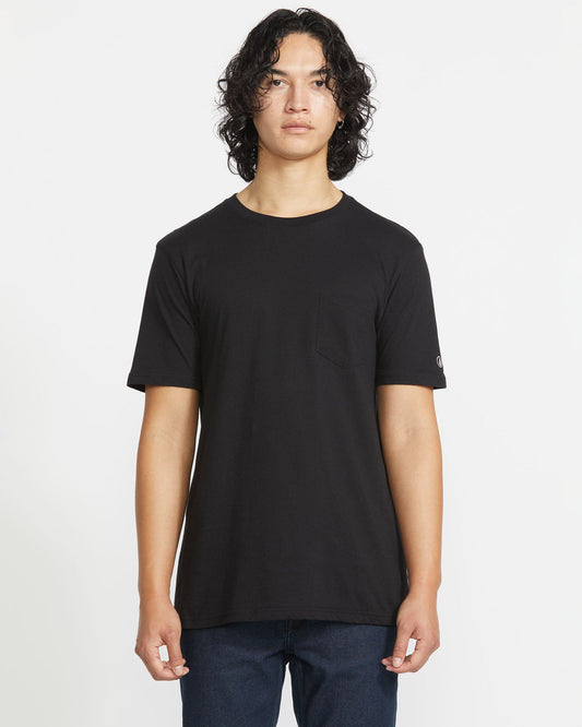 Men's Solid Short Sleeve Shirt Pocket Tee | Volcom Recommended