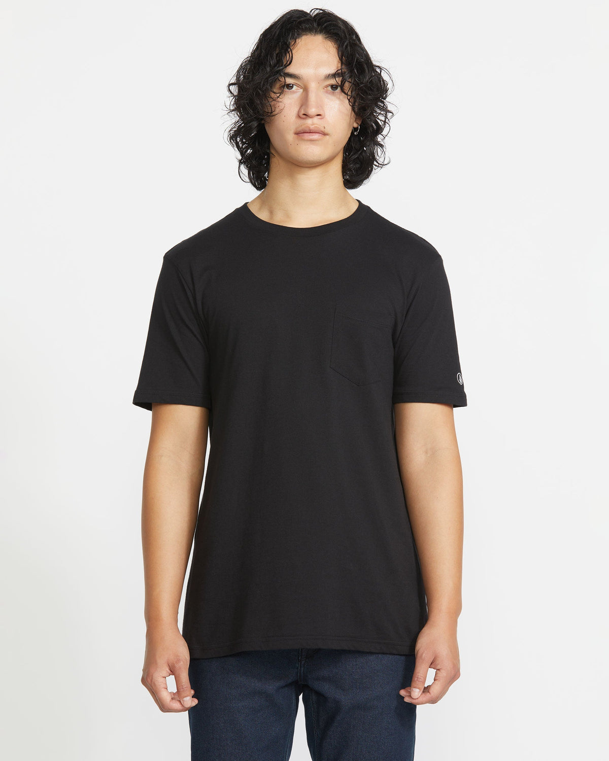 Men's Solid Short Sleeve Shirt Pocket Tee | Volcom Recommended