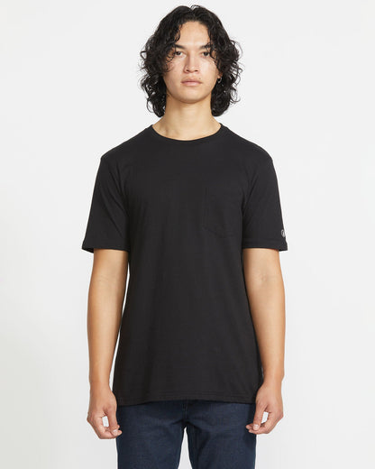 Men's Solid Short Sleeve Shirt Pocket Tee | Volcom Recommended