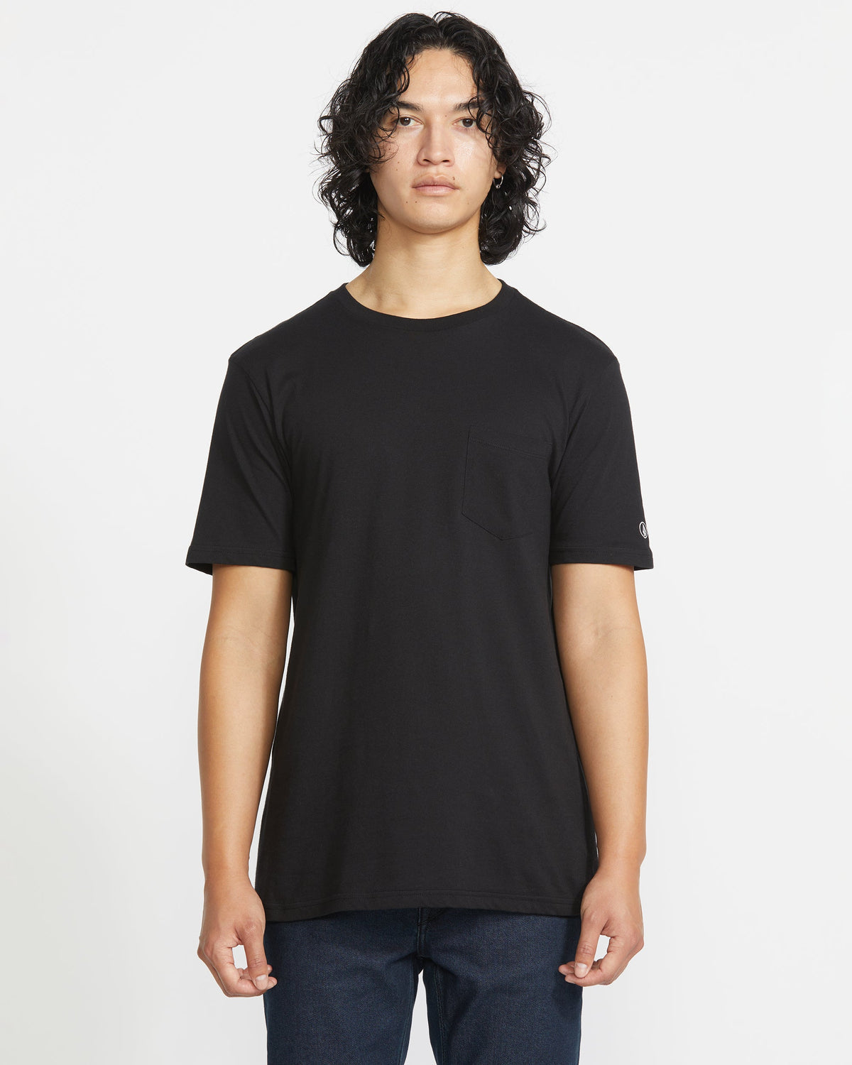 Men's Solid Short Sleeve Shirt Pocket Tee | Volcom Recommended