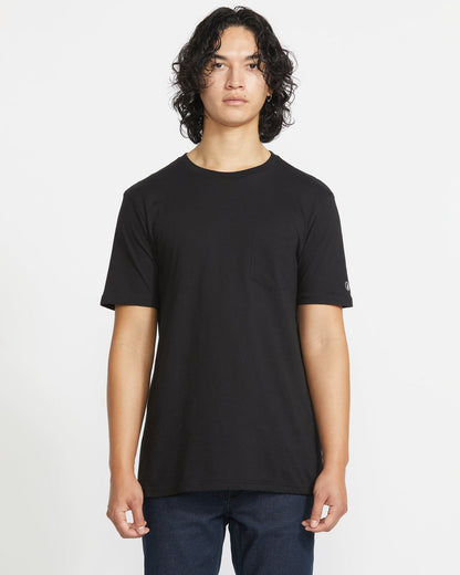 Men's Solid Short Sleeve Shirt Pocket Tee | Volcom Recommended