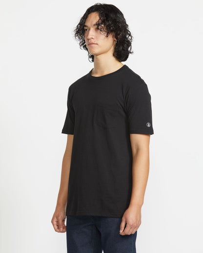 Men's Solid Short Sleeve Shirt Pocket Tee | Volcom Recommended